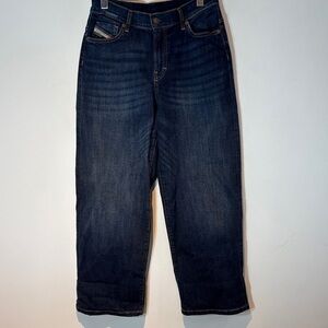DIESEL Ladies Blue Denim Cotton Mix 2000 Widee Leg Jeans size 28